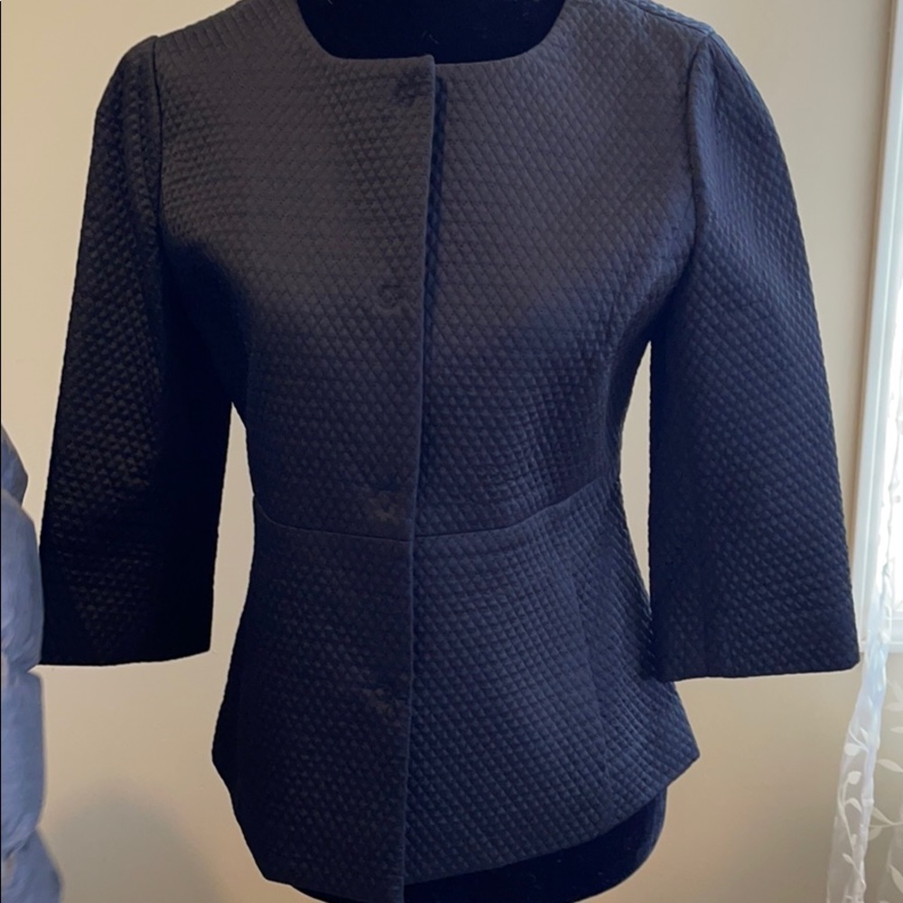 Ann Taylor black quilted jacket